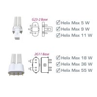 Aqua Medic Ersatzlampe UVC-Max Helix Max/Helix Max 2.0, 18 W