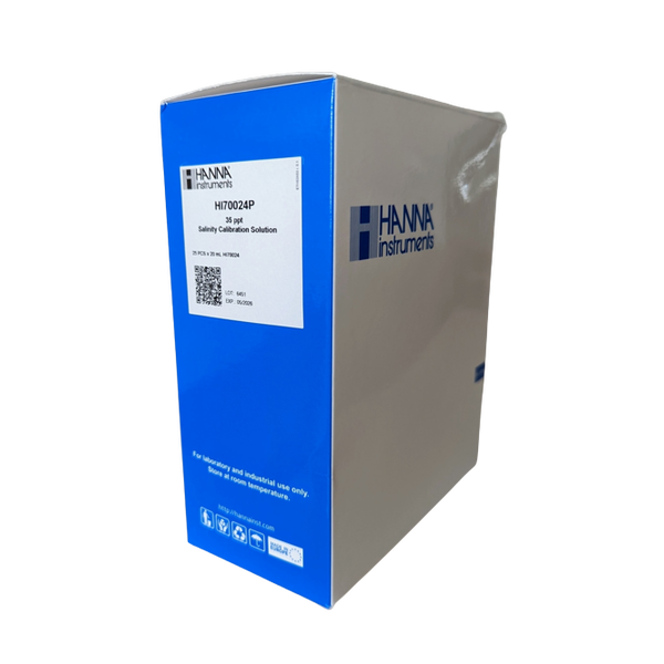 Hanna Salinitäts Tester HI70024P Kalibrierlösung 35,00ppt, 25 x 20mL-Beutel