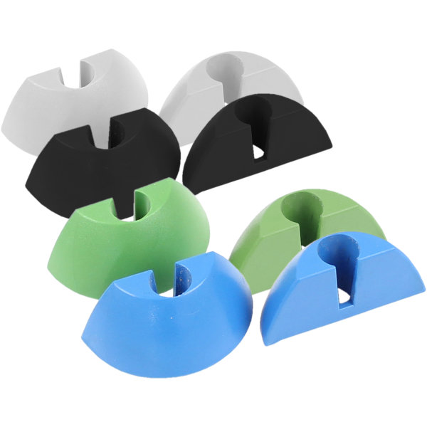 Tunze 8 Endkappen für Care Magnet, 
blau / grün / schwarz / weiß