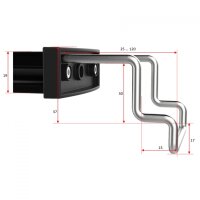 GHL Mitras Slimline, Actinic Blue, Schwarz, 60 cm, für Becken 59 - 70 cm, max. 24 W (PL-1710)