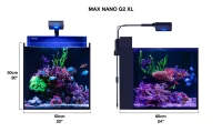 Red Sea NANO XL G2 Aquarium mit Unterschrank weiß