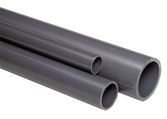 PVC-Rohr grau /m &Oslash;12mm