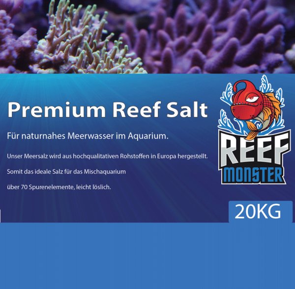 Reefmonster Premium Reef Salt 22KG Salz für Riffaquarien